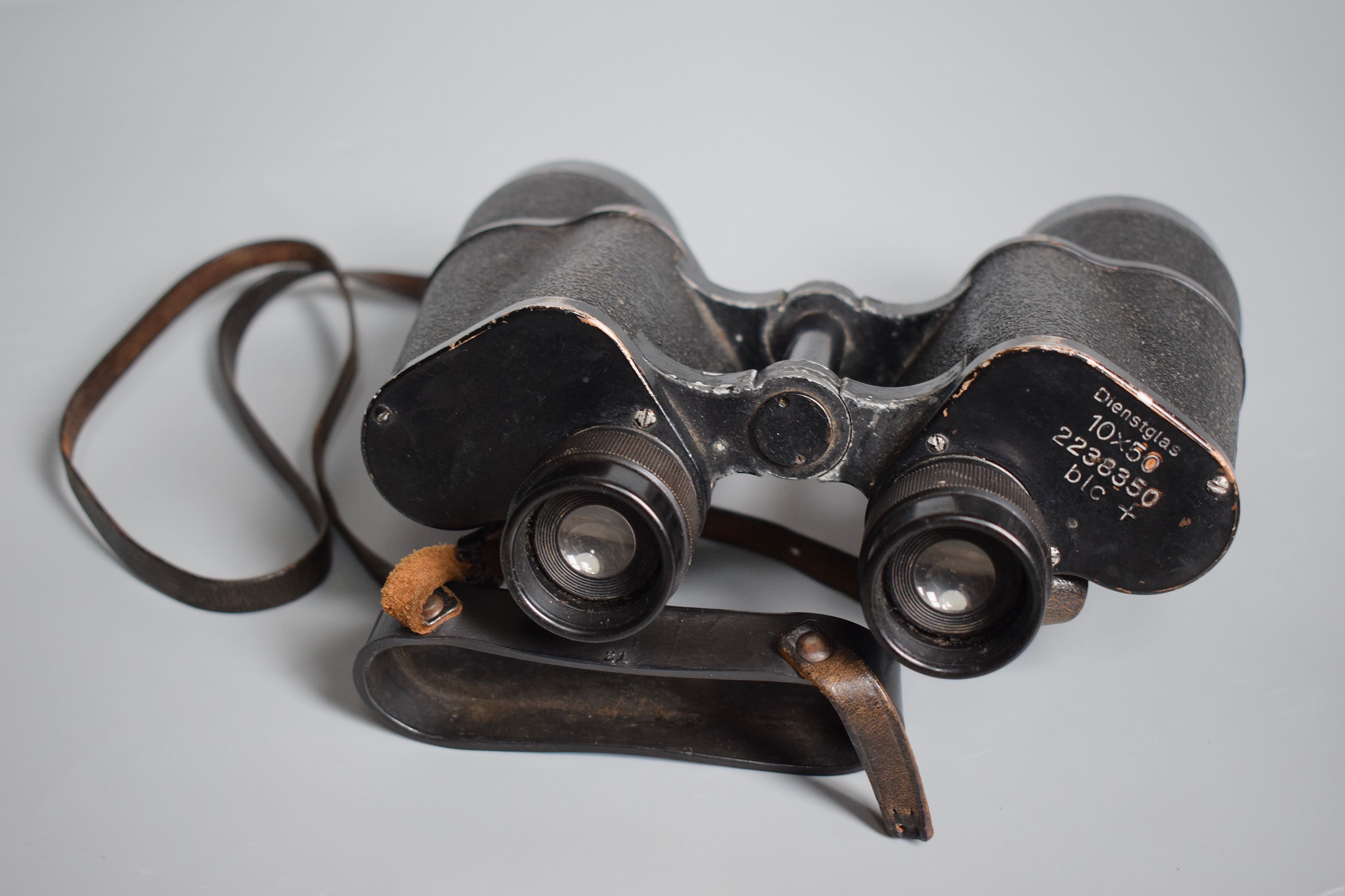 Zeiss 'blc' 10x50 Dienstglas binoculars + rubber cover