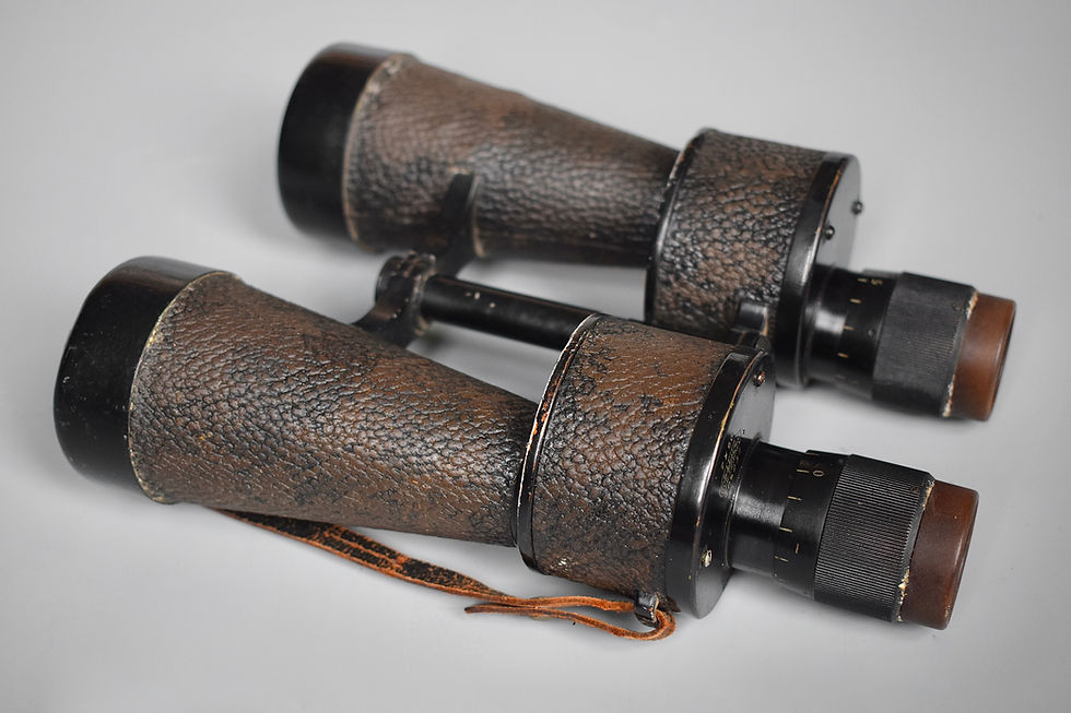 Thumbnail: Early Leitz Wetzlar 7x50 Kriegsmarine U-boat binoculars