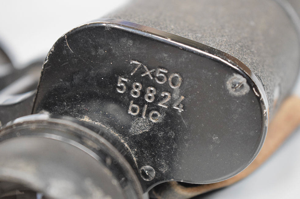 Thumbnail: Zeiss 7x50 Kriegsmarine gas mask binoculars 'blc'