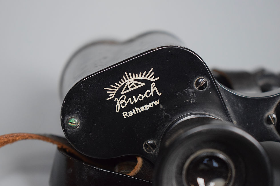 Thumbnail: MINT Pre-war 6x30 Dienstglas 'Busch Rathenow' binocular set
