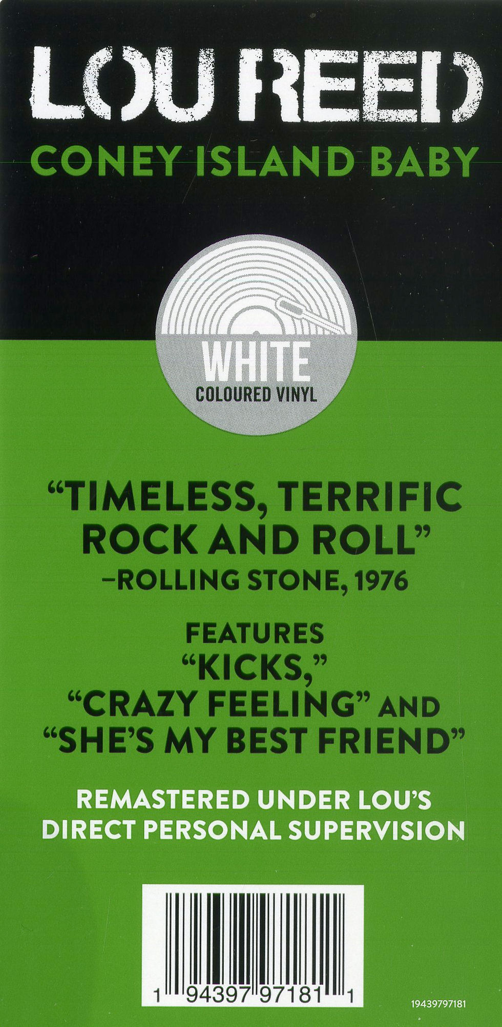 Miniatura: Vinile bianco: Rock'n'roll intramontabile