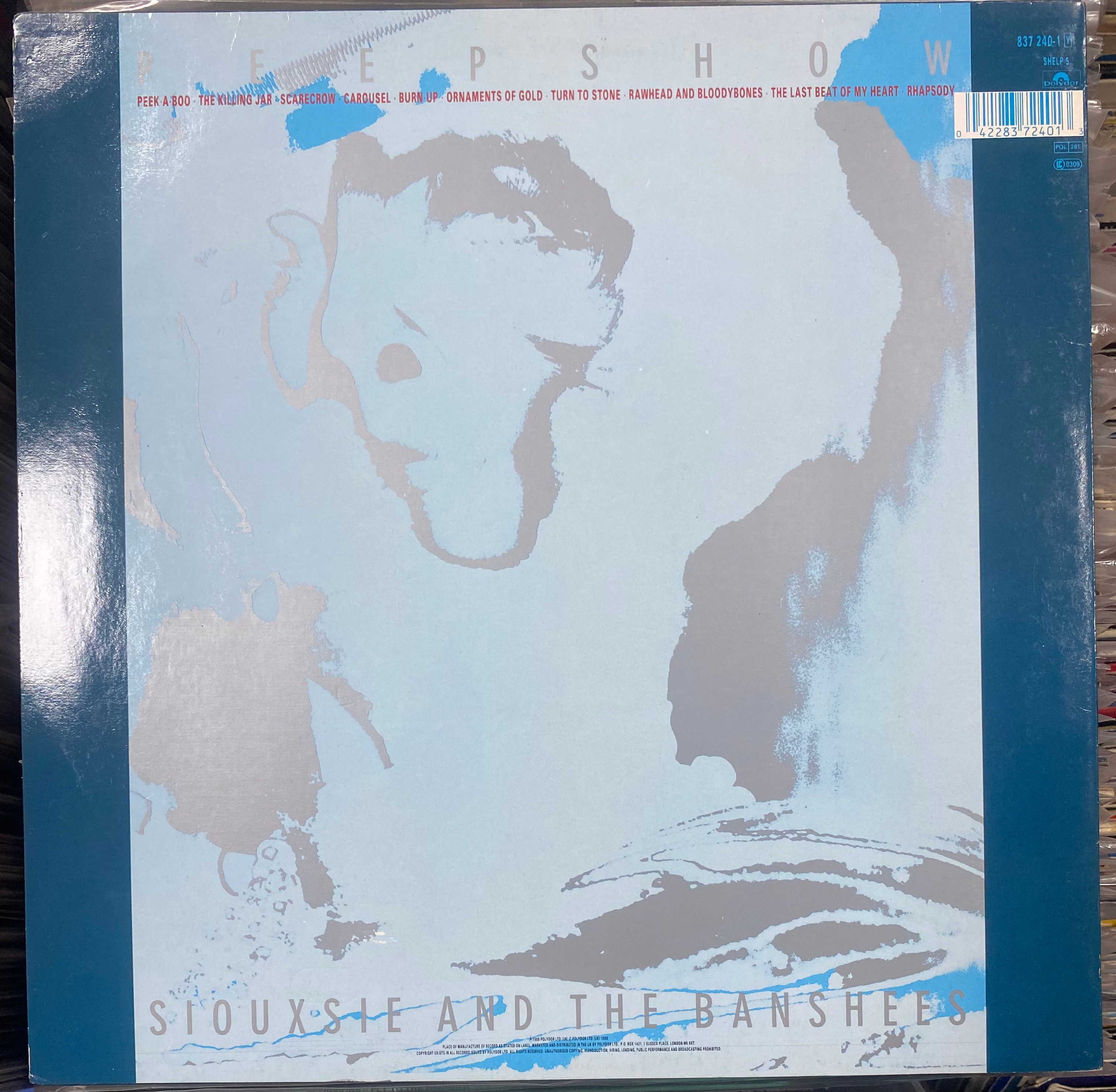 Copertina LP Siouxsie and the Banshees