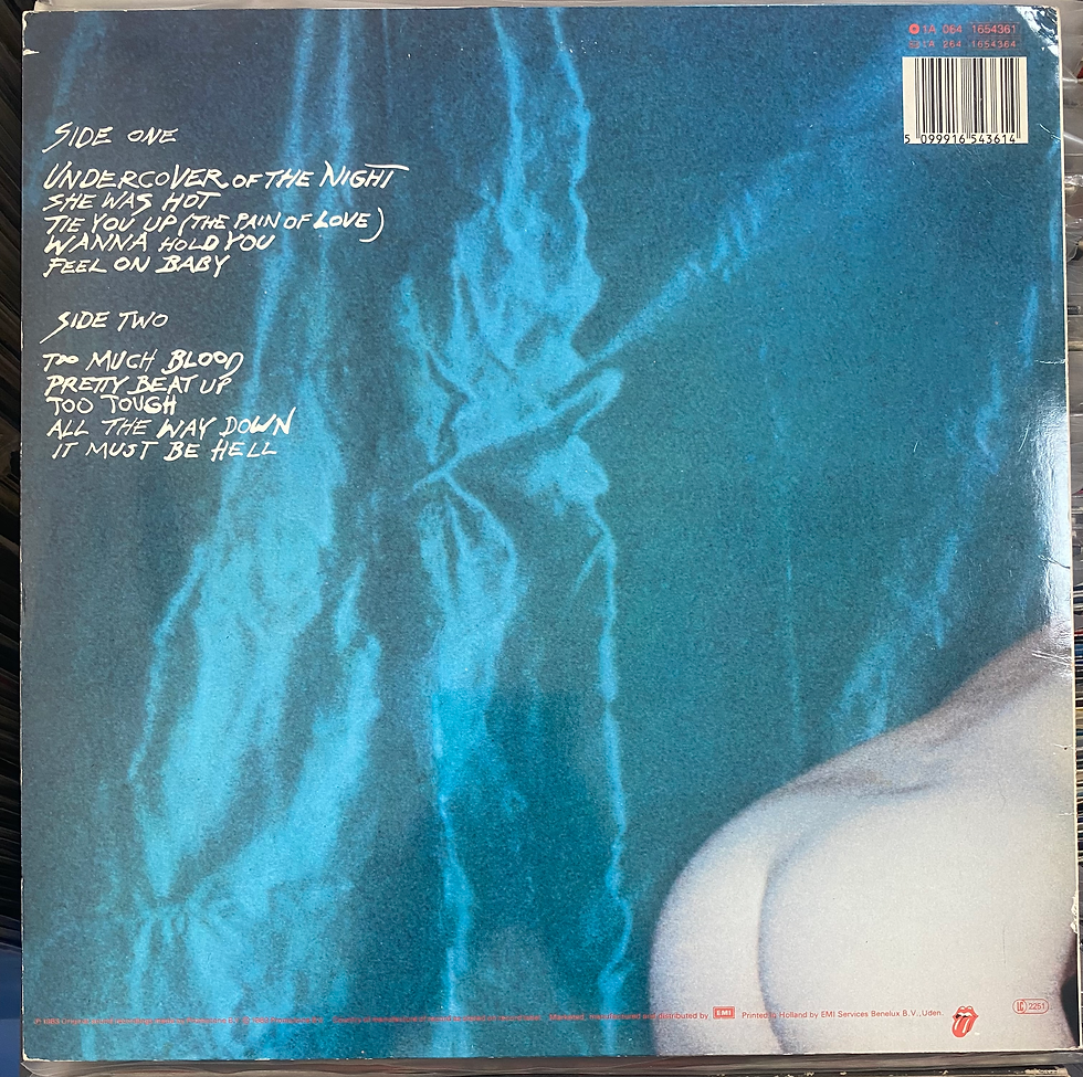 Copertina posteriore dell'LP Living My Life di Grace Jones