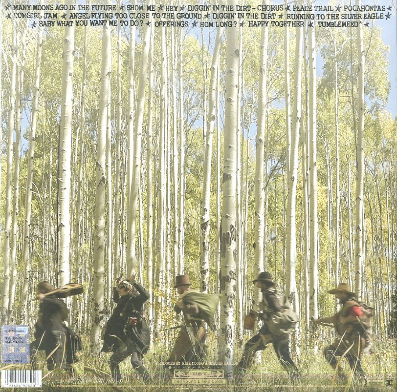 Miniatura: Copertina posteriore di Nevermind dei Nirvana: persone che camminano in un bosco