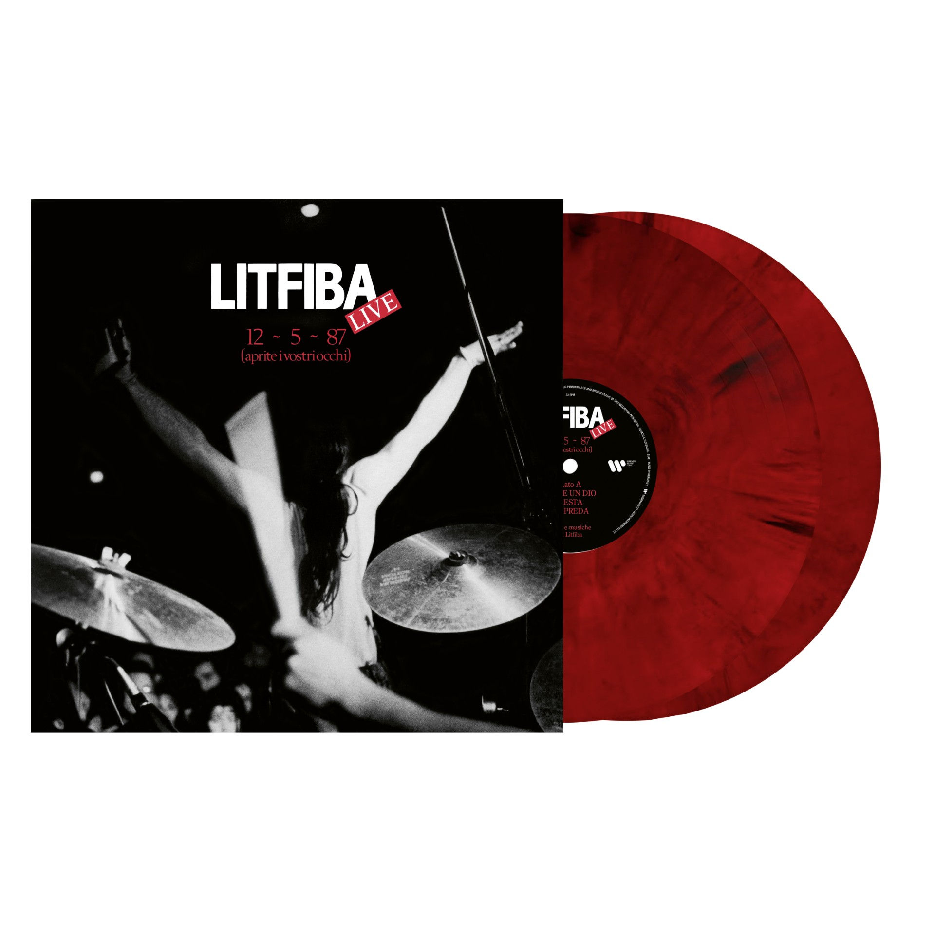 Litfiba - 12/5/87 (Aprite I Vostri Occhi) Doppio Vinile Marmorizzato - LP