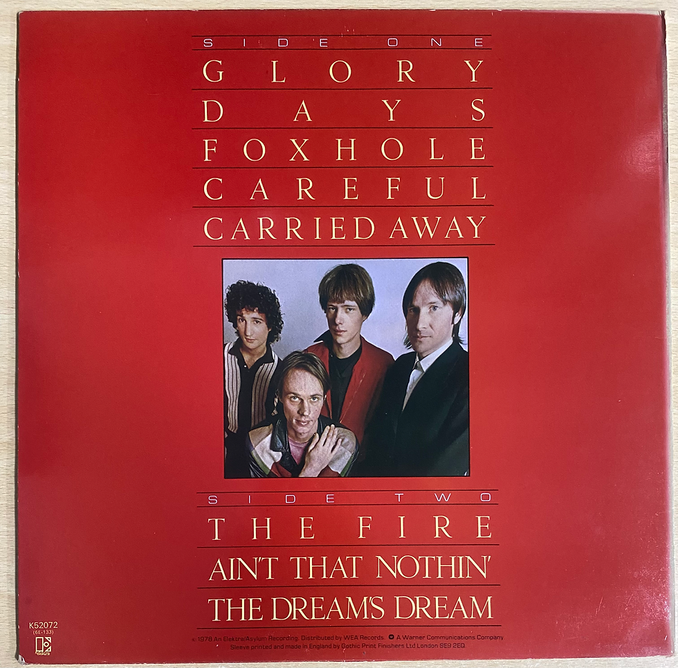 Miniatura: Copertina vinile: Glory Days, Foxhole, Careful, Carried Away, The Fire, Ain't That Nothin', The Dreams Dream