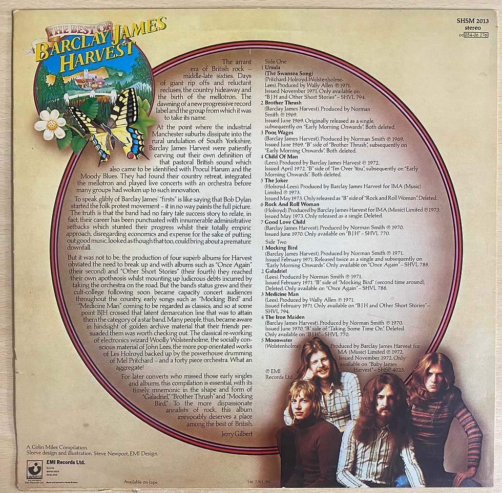 Copertina posteriore dell'album Fleetwood Mac