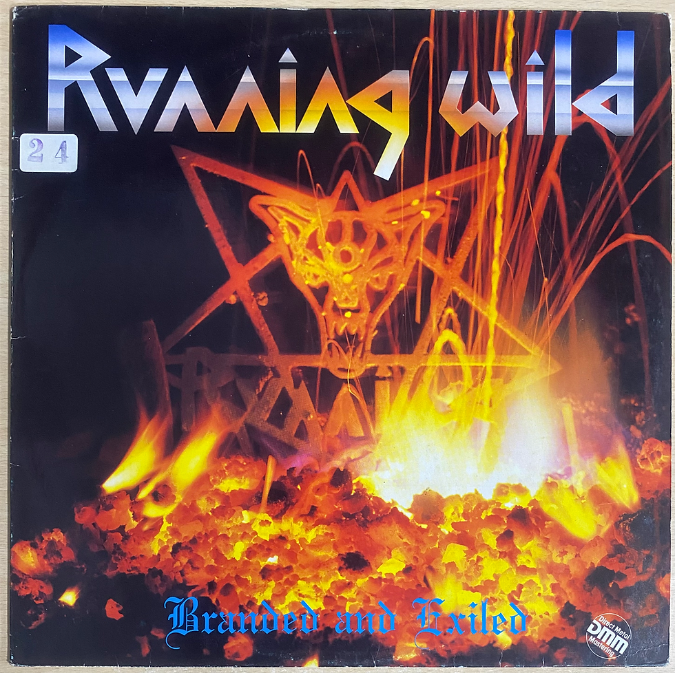 Copertina dell'album "Branded and Exiled" dei Running Wild