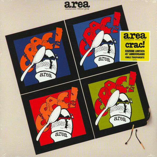 Copertina album Area, "Area Crac!": design colorato, stilizzato