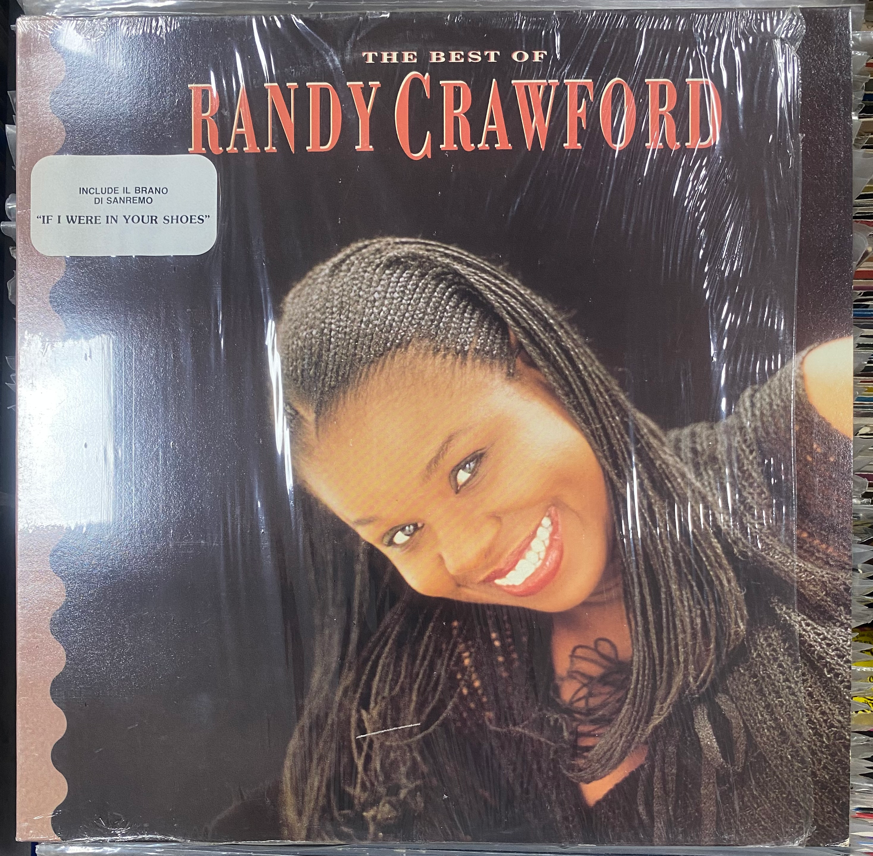 Copertina di Randy Crawford, "The Best Of", cantante sorridente