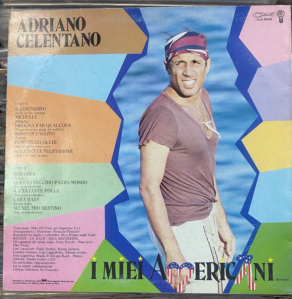 Copertina album Adriano Celentano: I miei americani
