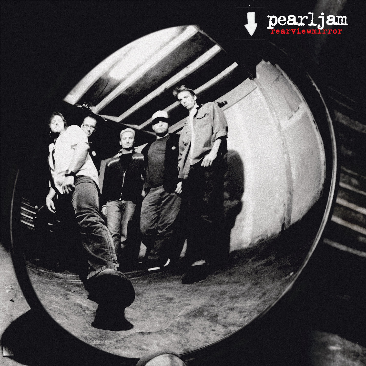 Copertina album Pearl Jam, foto distorta della band