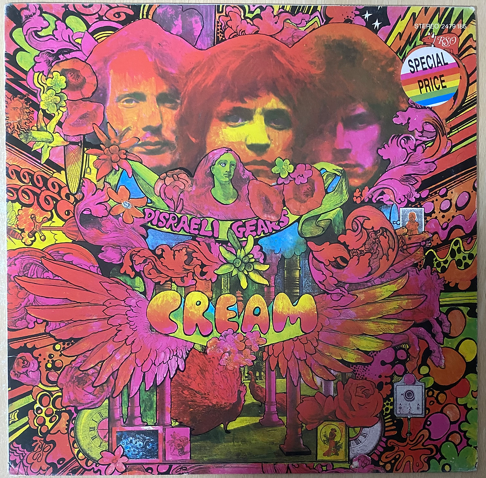 Miniatura: Copertina dell'album "Disraeli Gears" dei Cream