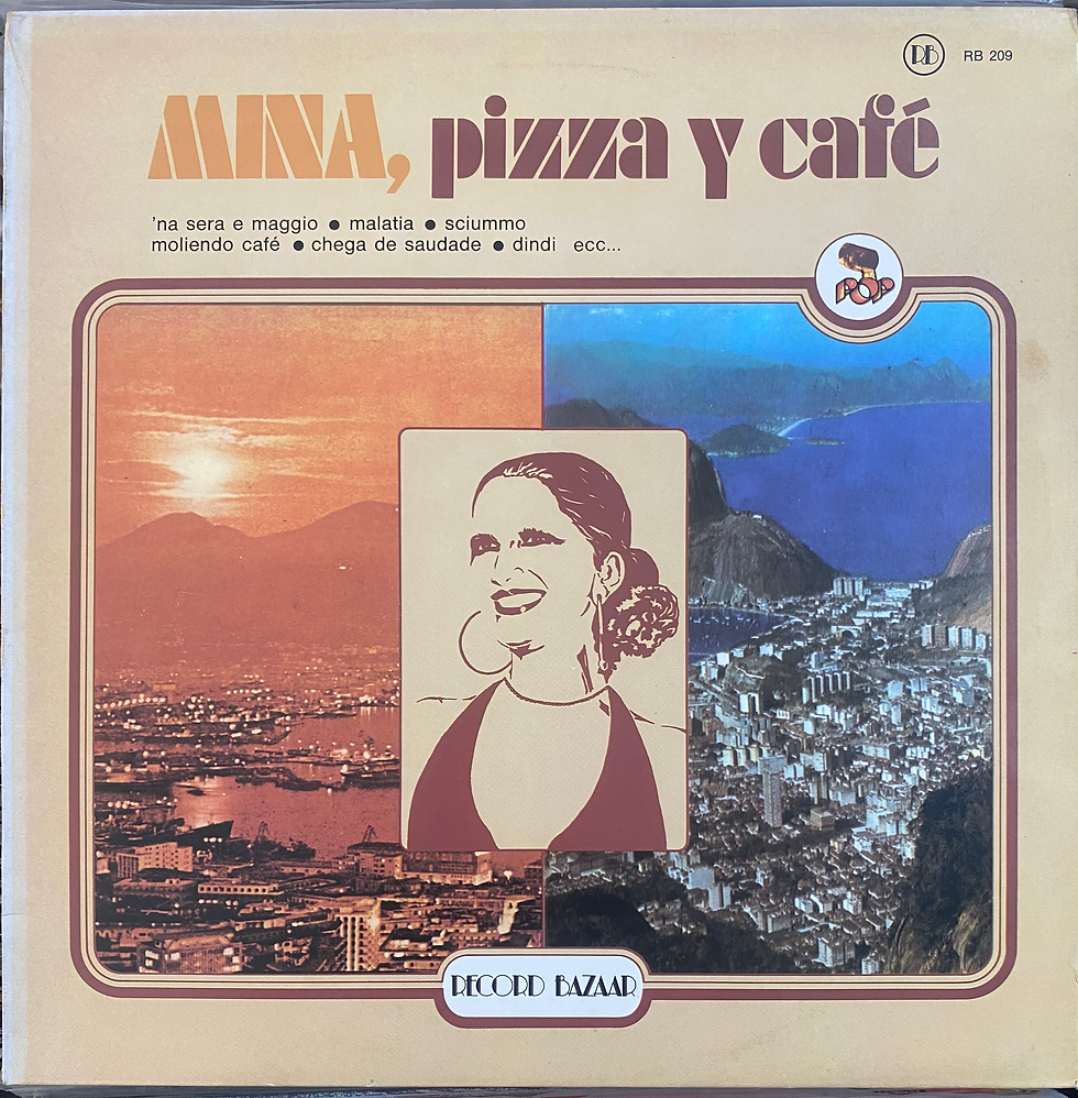Mina, Pizza y Café: copertina disco in vinile