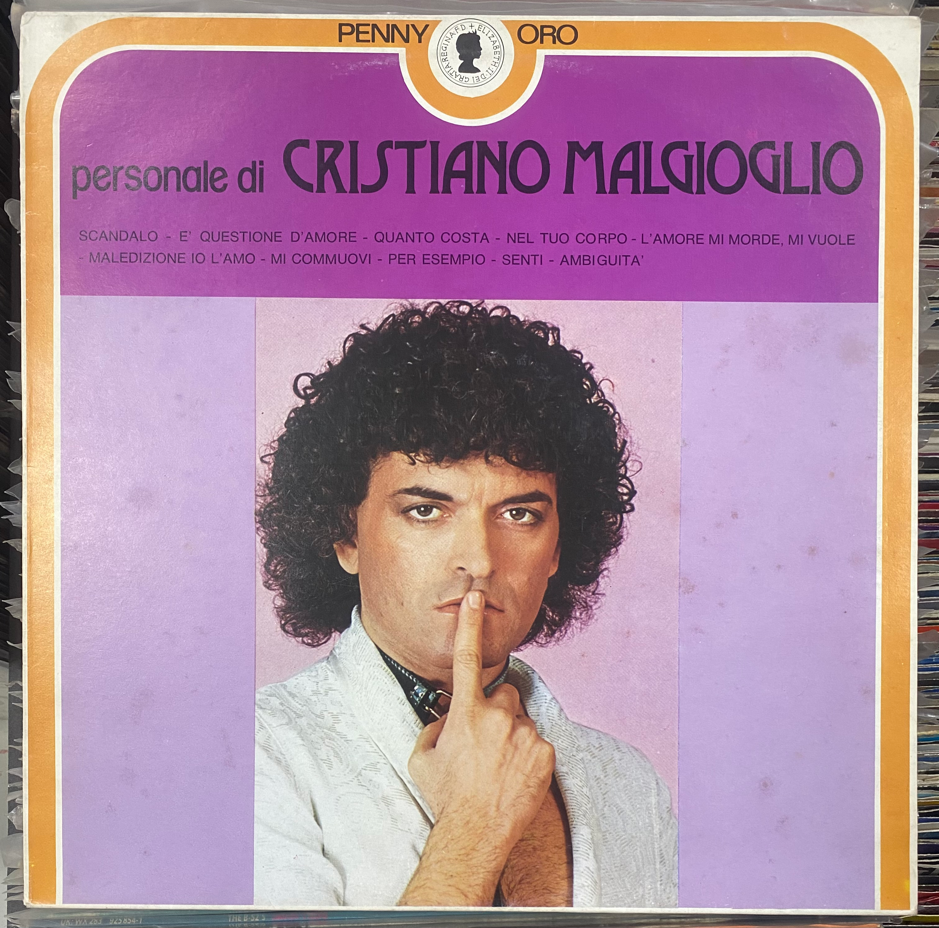 Cristiano Malgioglio, Personale LP: copertina