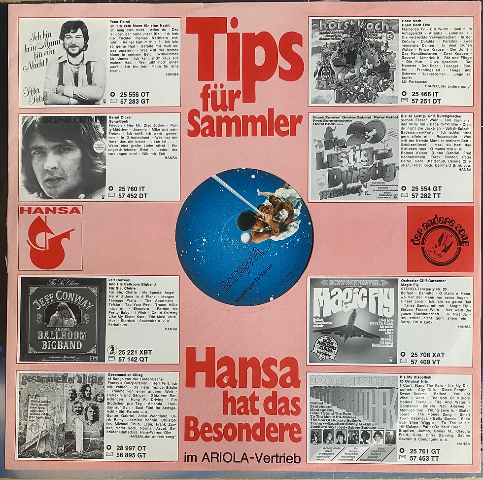 Miniatura: Copertina vinile: "Tips für Sammler", Hansa, immagini varie