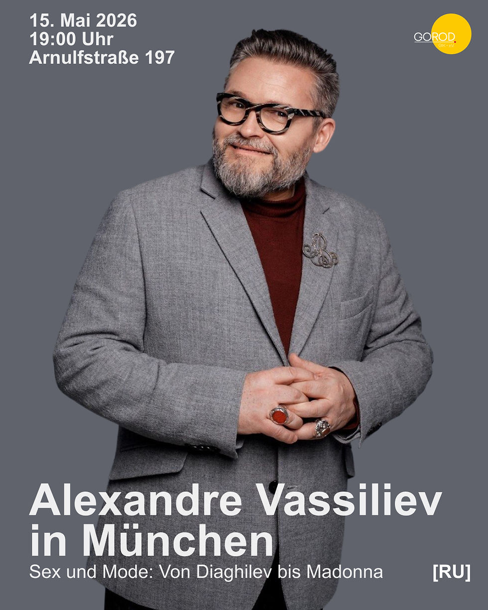 Alexandre Vassiliev in München "Sex und Mode: Von Diaghilev bis Madonna"