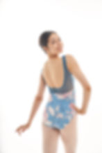 Thumbnail: The Blooming Mesh Boatneck Leotard K-09