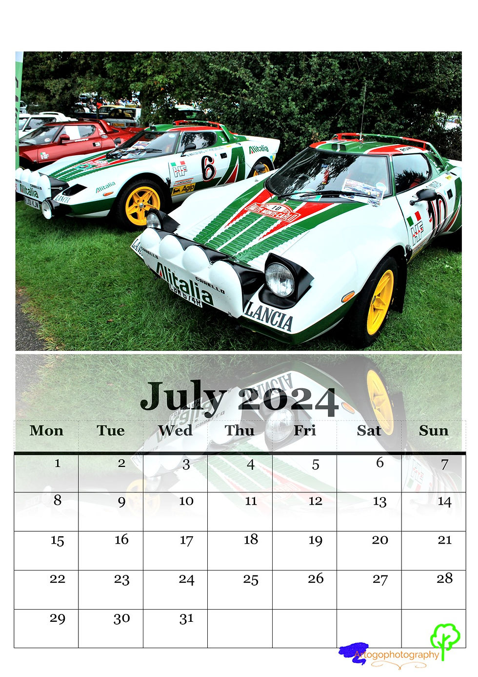 Thumbnail: 2024 Lancia A4 Rally cars Calendar