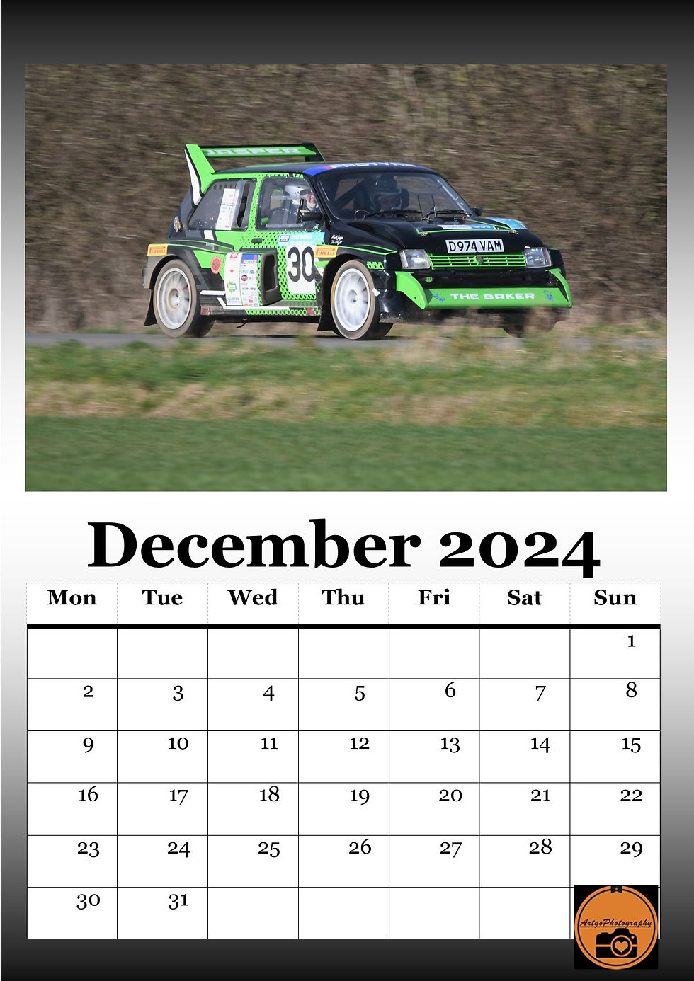 Thumbnail: 2024 Group B A4 Rally cars Calendar