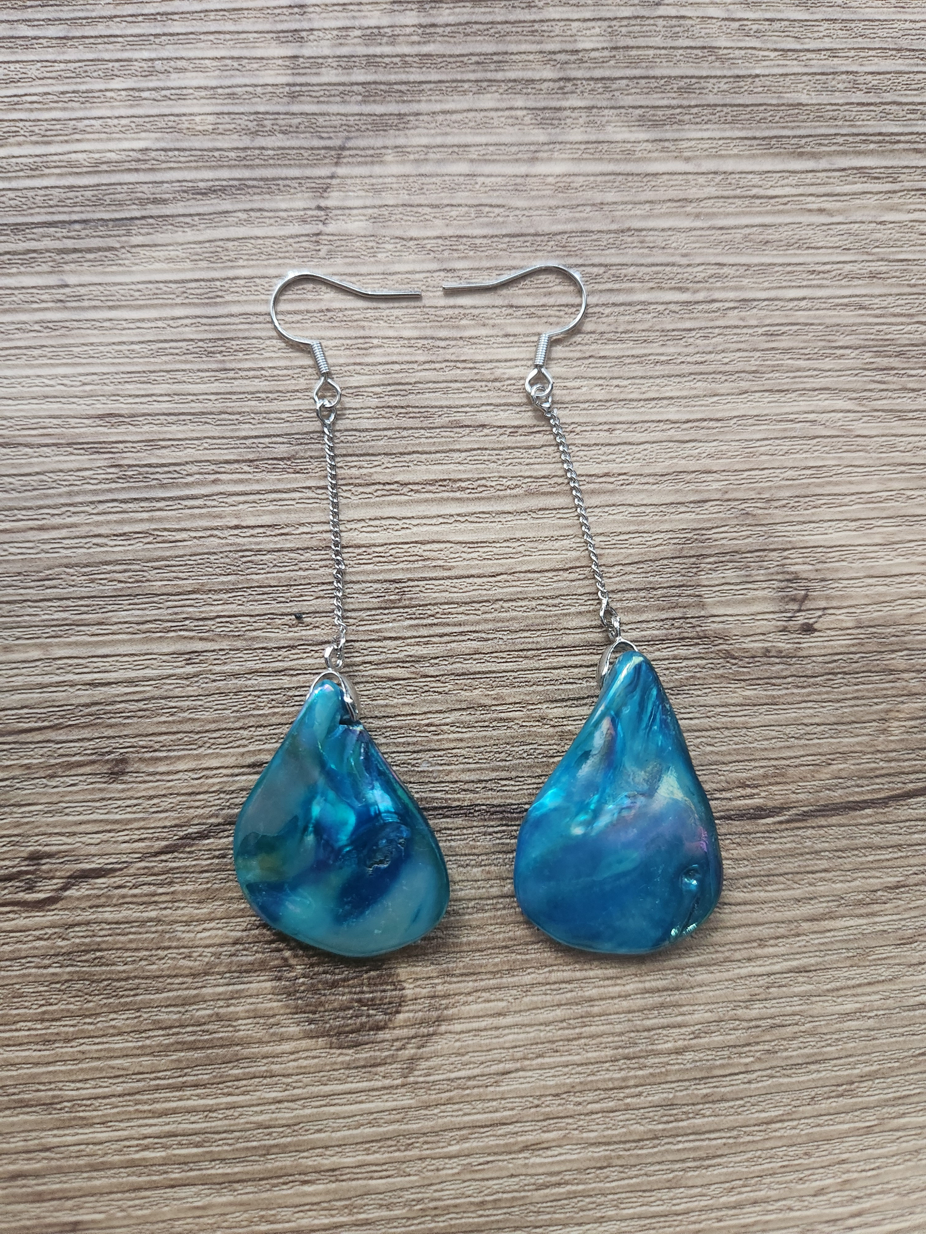 Turquoise hanging teardrop dangle