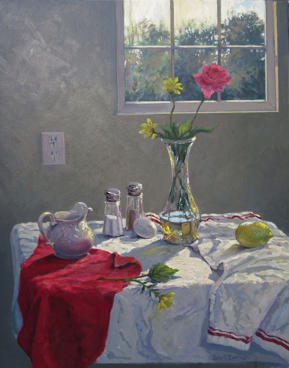 On A Table by a Window