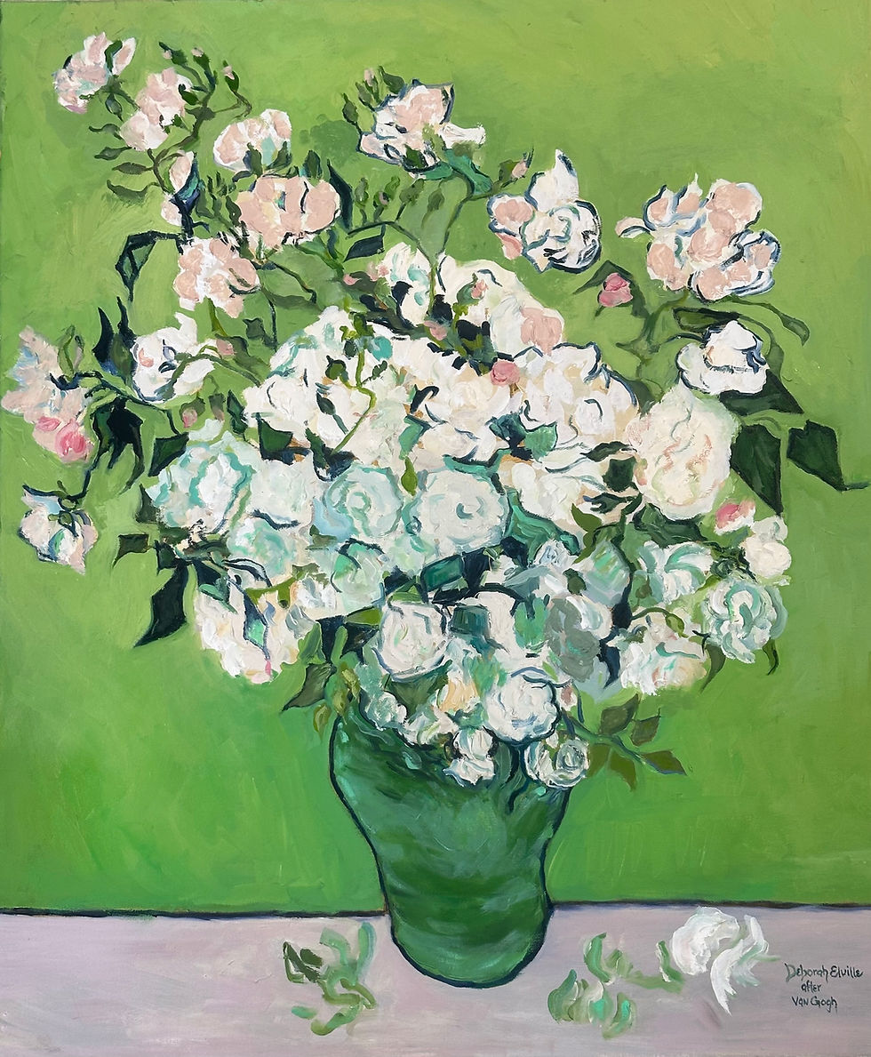 Roses, after V. Van Gogh, 1890