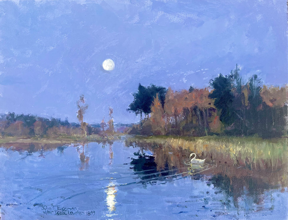 Twilight, after Issac Levitan,1899