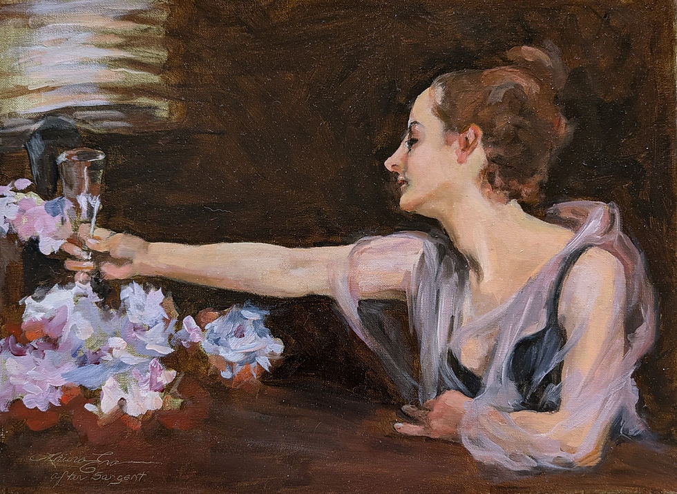 Madame Gautreau Drinking a Toast, after John Singer Sargent, 1883