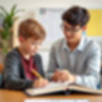 tutor aged 21 teaching younger student of age 10.jpg