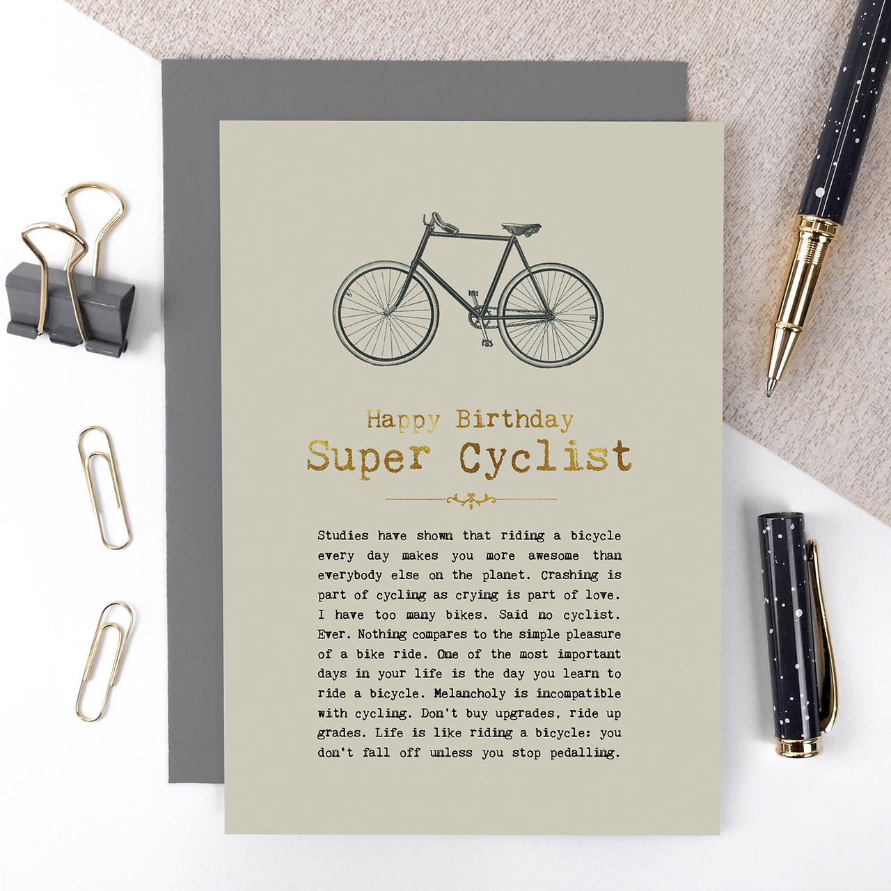 Super Cyclist Birthday Card
