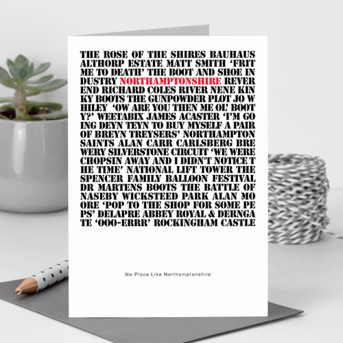 Northamptonshire Region Greeting Card coulsonmacleod