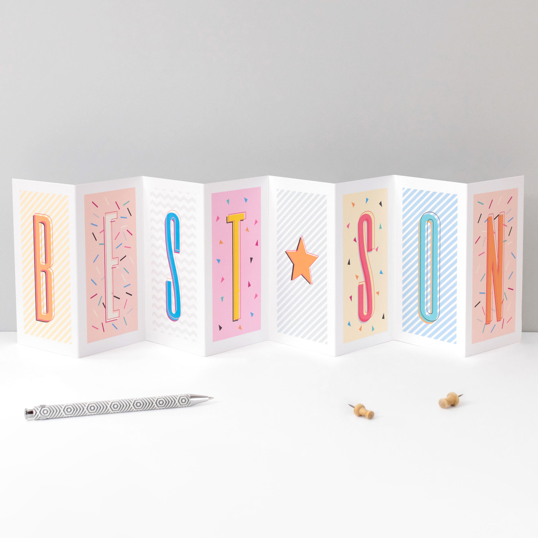 Best Son Birthday Banner Card