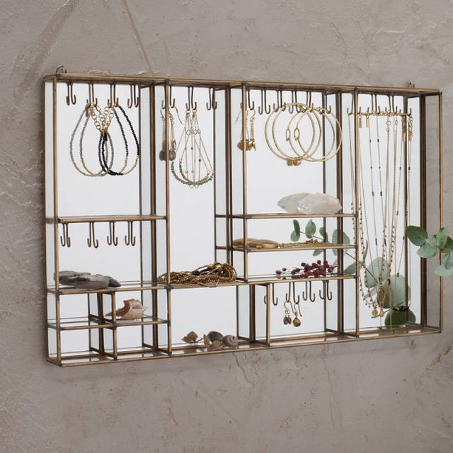 Brass Wall Jewellery Box