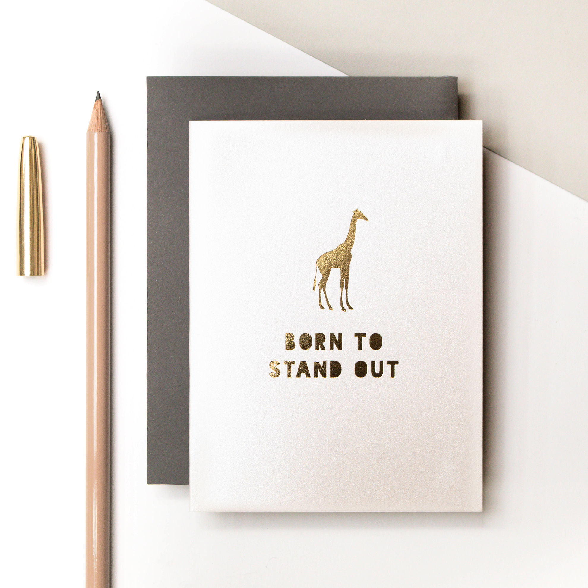 Born to Stand Out Mini Metallic Card | Precious Metals