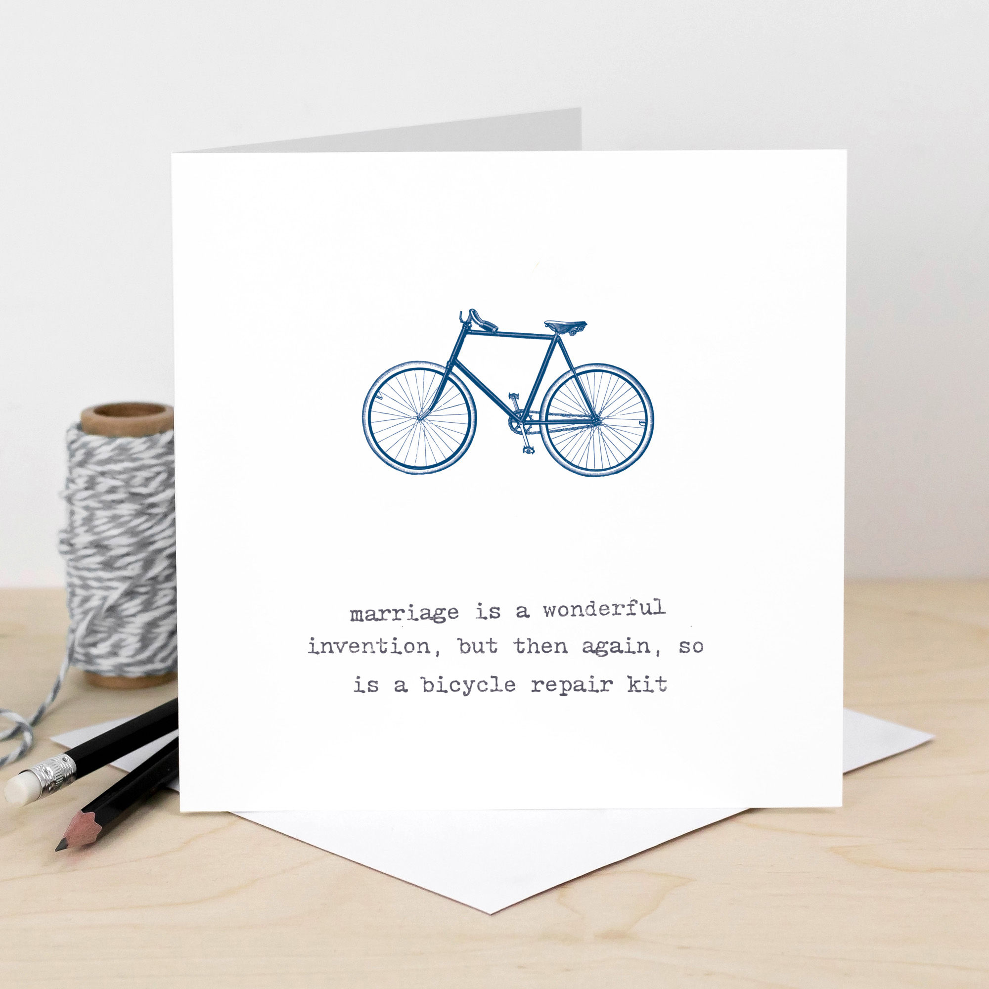 Cycling Marriage Quote Card