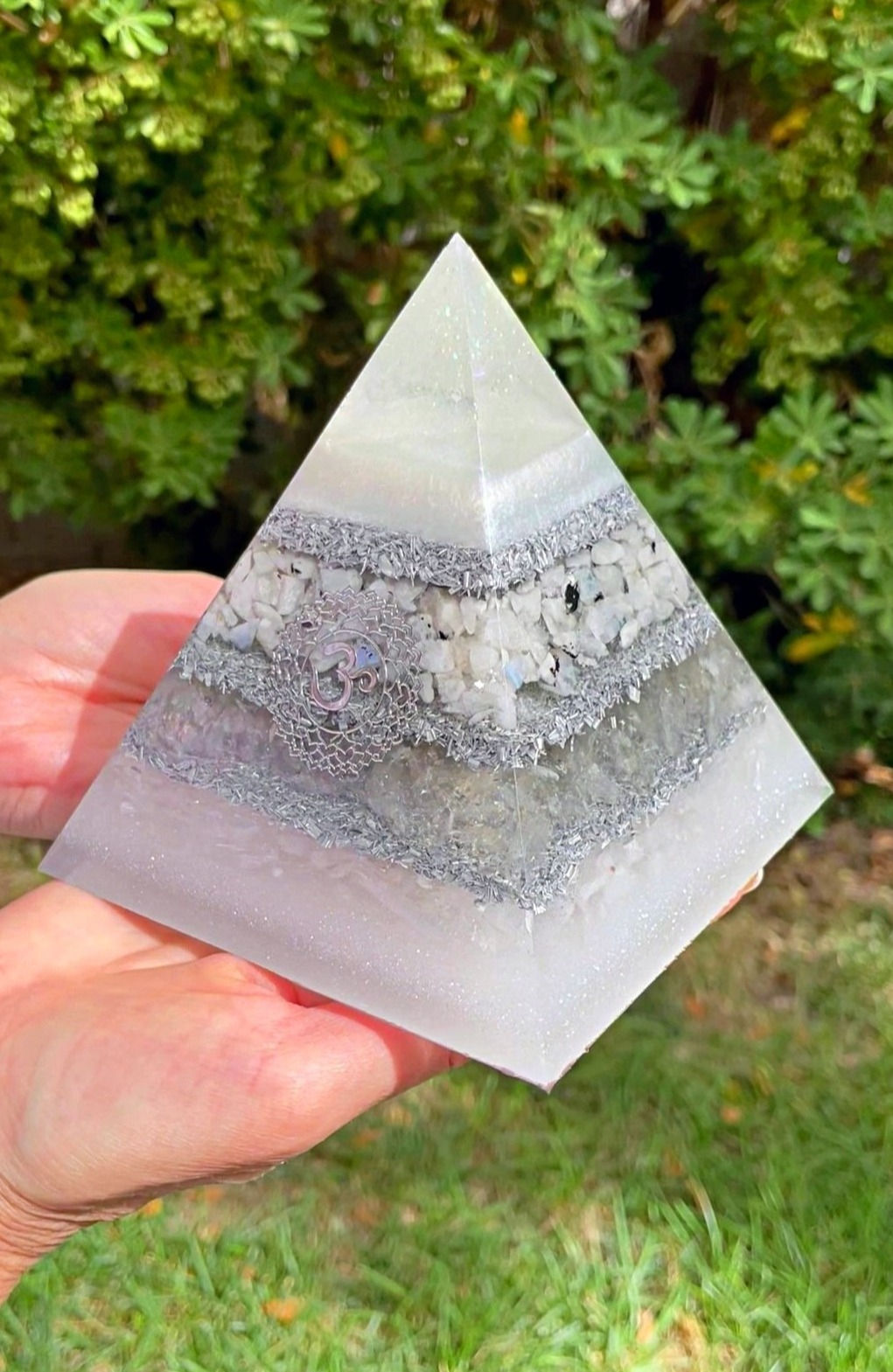 Moonstone & Quartz Orgonite
