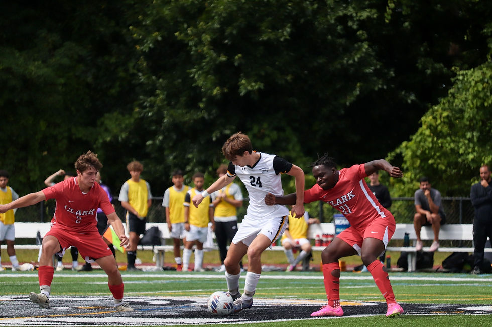 Men's soccer players.