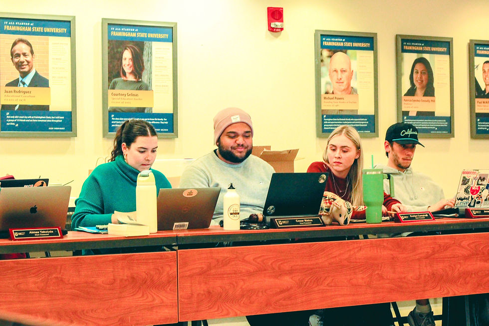 SGA members at a meeting.