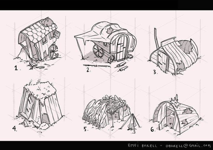 Visual development and prop design by Emei Burell