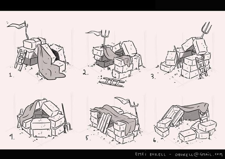Visual development and prop design by Emei Burell