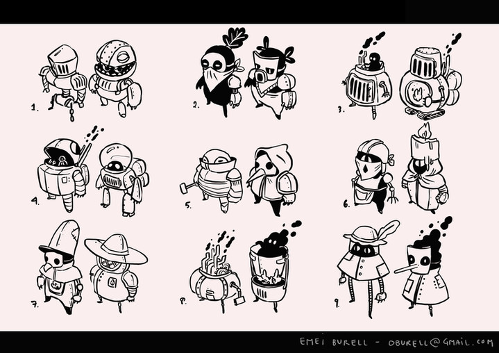 Visual development and character design by Emei Burell