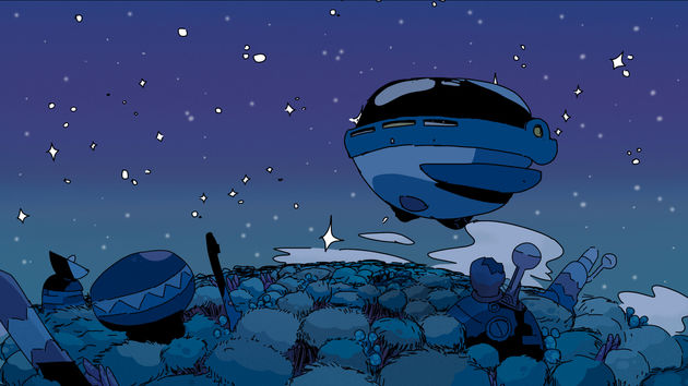 Background painting by Emei Burell for Cartoon Network