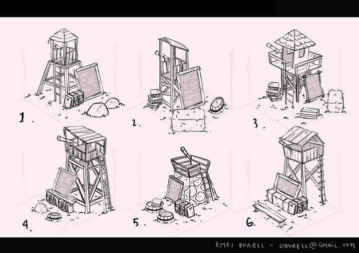 Visual development and prop design by Emei Burell