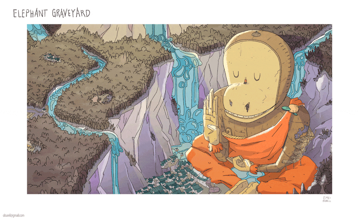 Visual development and environment design by Emei Burell