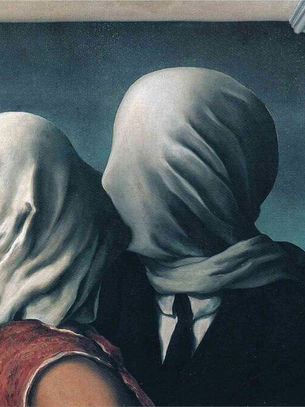 Unveil Rene Magritte's "The Lovers" and "The Lovers II"