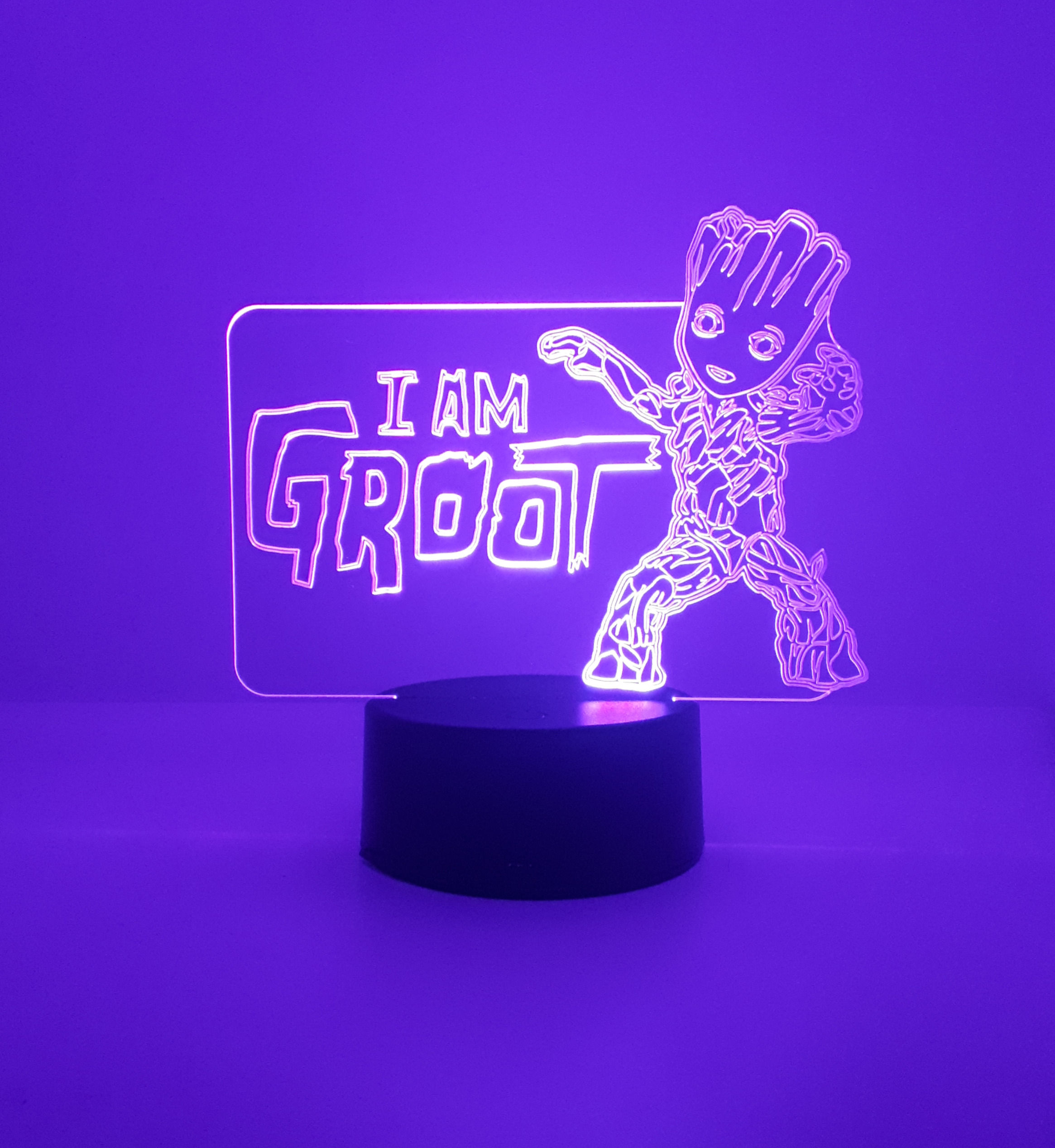 I Am Groot LED Bedside Lamp with remote control