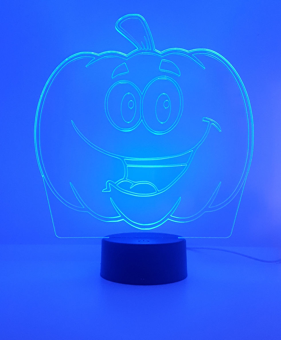 Thumbnail: Happy Pumpkin Halloween LED Colour Changing Lamp with remote control