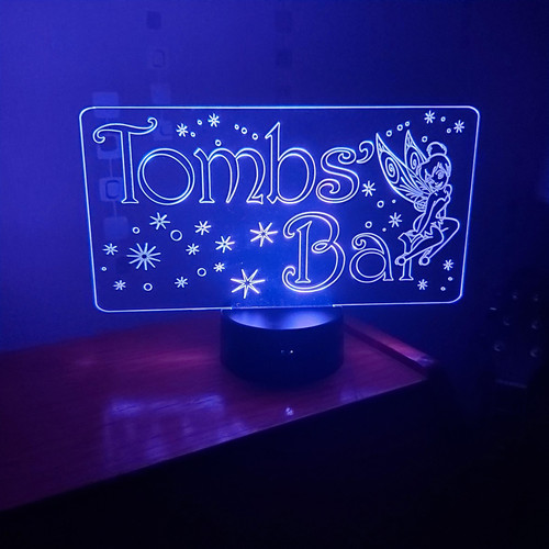 Bespoke Custom Made Free Standing Bar Sign Size A 240 x 148mm