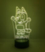 Thumbnail: Personalised Bluey LED Lamp with remote control